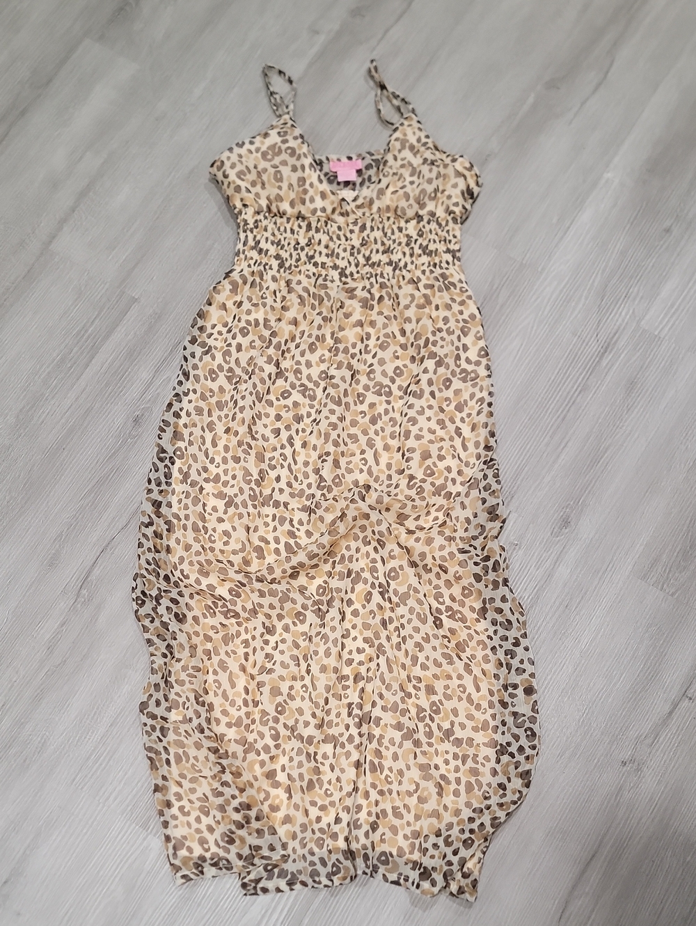She's Cool Animal Print Adjustable Strap Dress Brown, Tan And Cream.